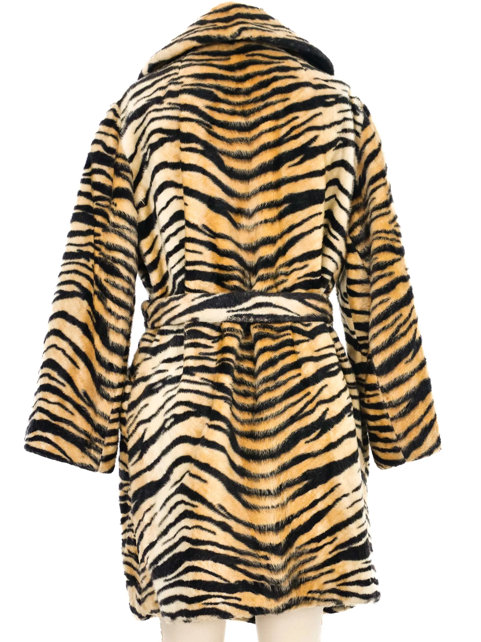 1960s Faux Fur Tiger Coat