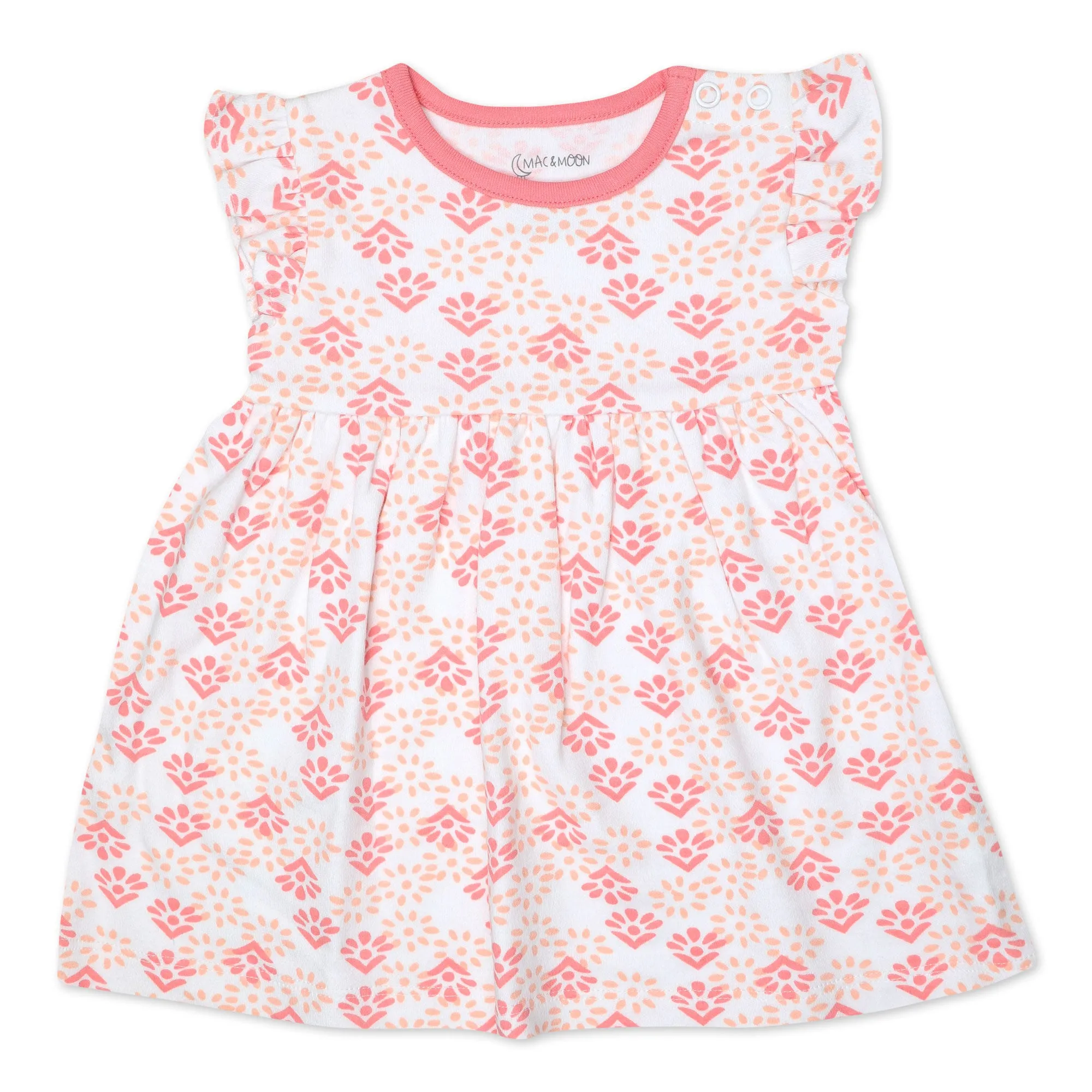 2-Pack Organic Cotton Dress Sets in Elephant Blooms Print