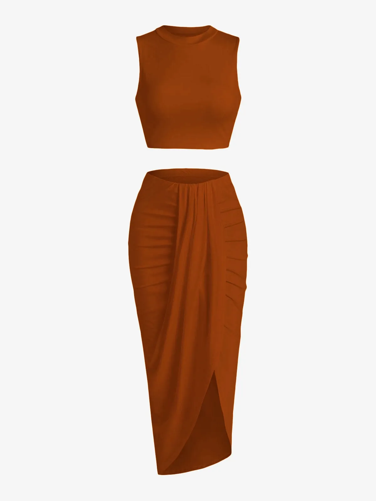 2 Piece Bodycon Dress - multiple colours