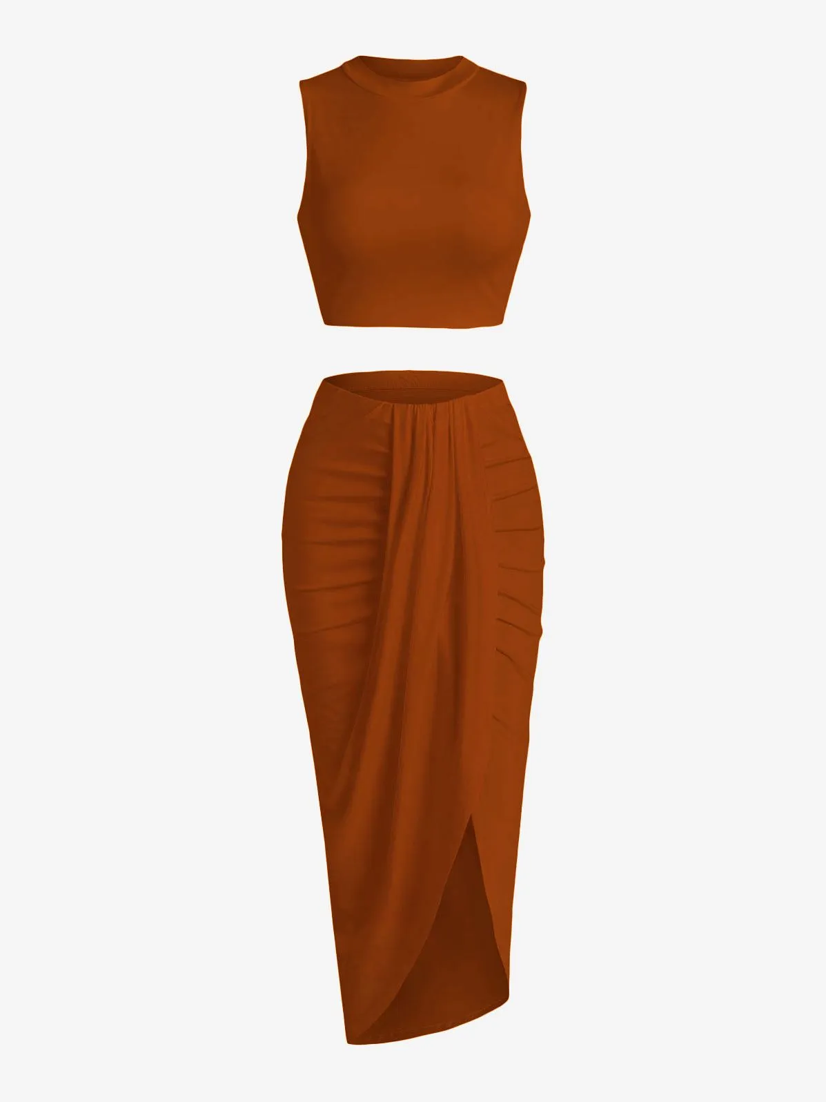 2 Piece Bodycon Dress - multiple colours