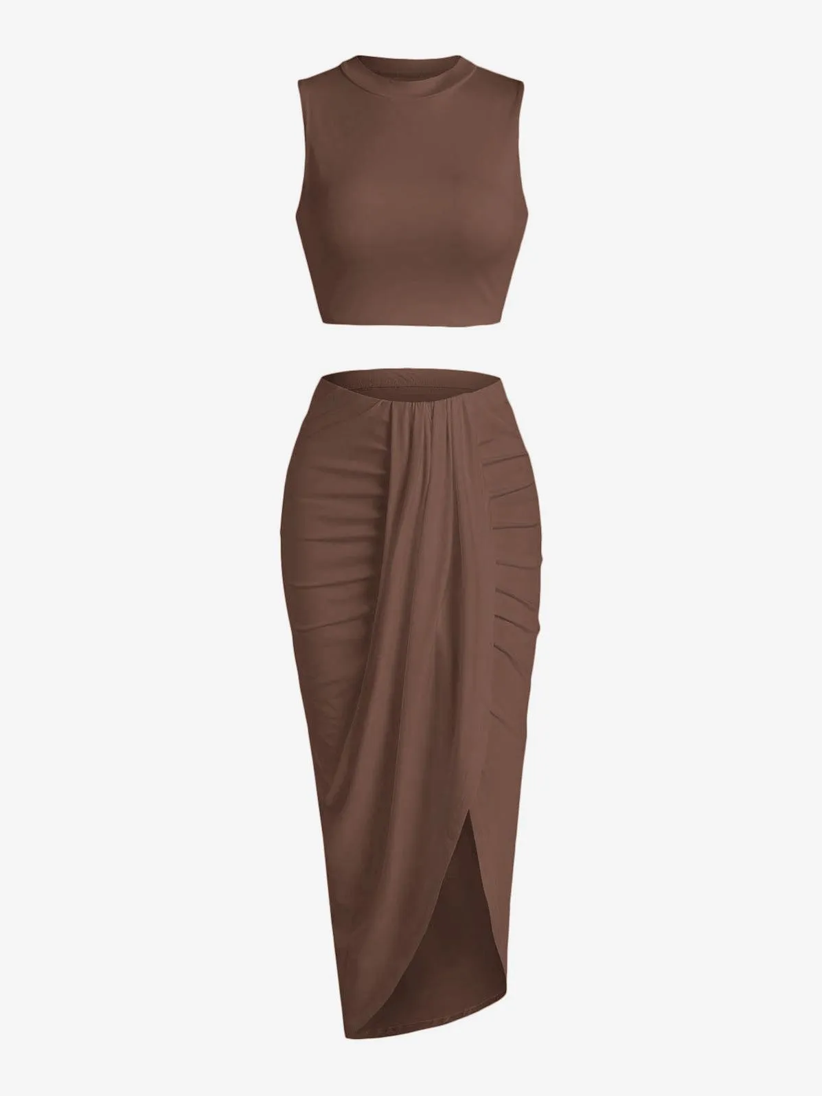 2 Piece Bodycon Dress - multiple colours