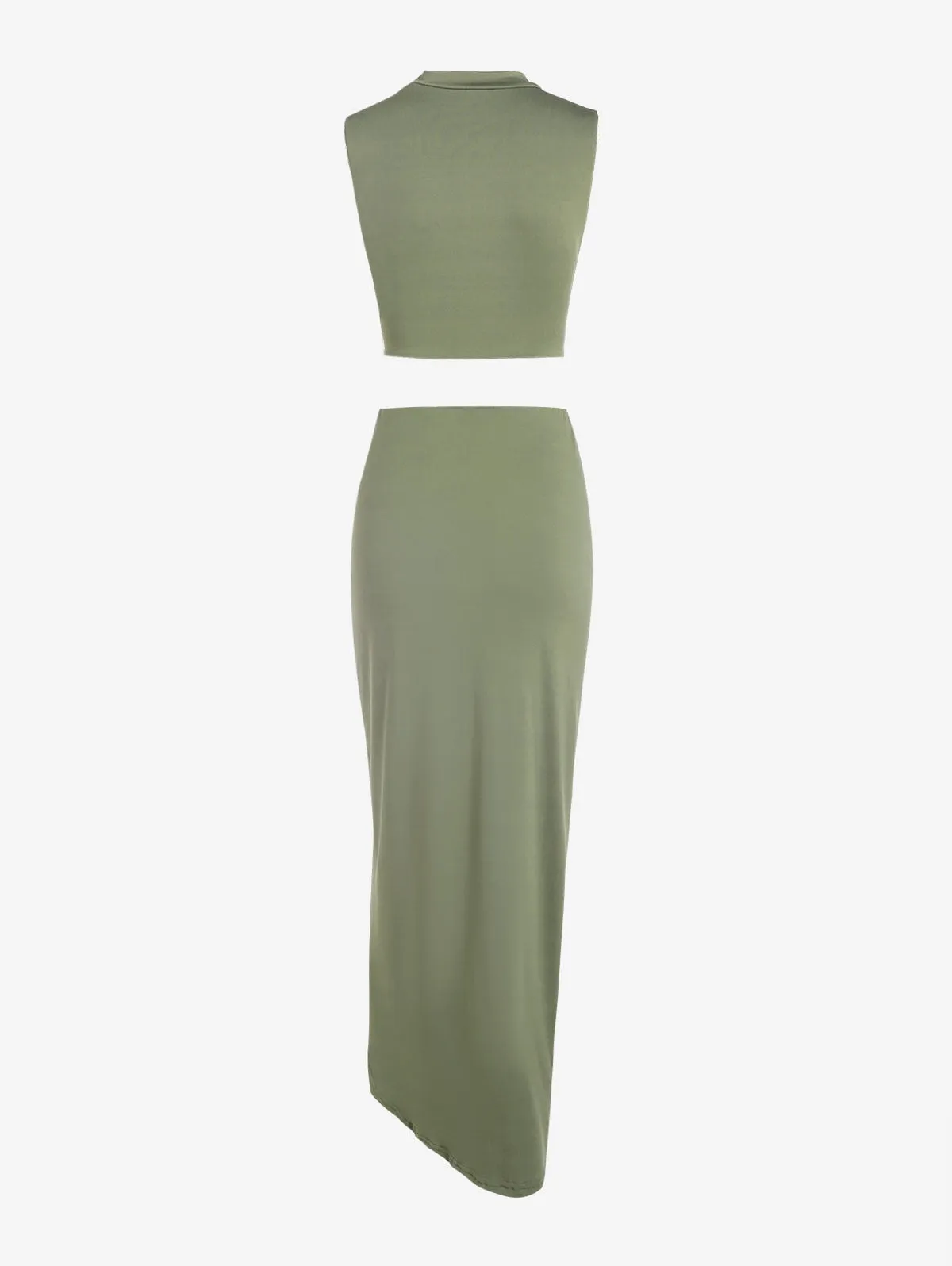 2 Piece Bodycon Dress - multiple colours