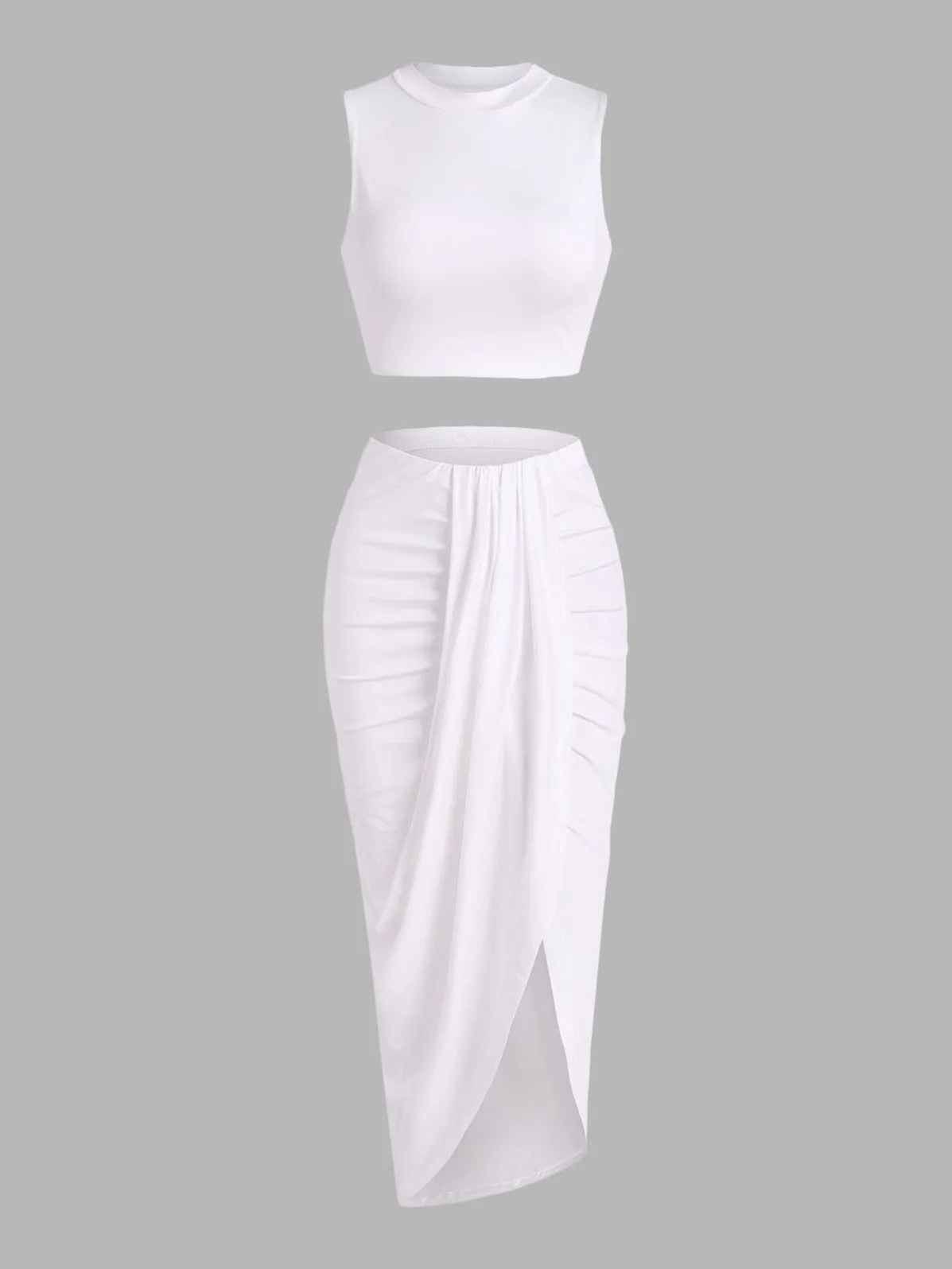 2 Piece Bodycon Dress - multiple colours