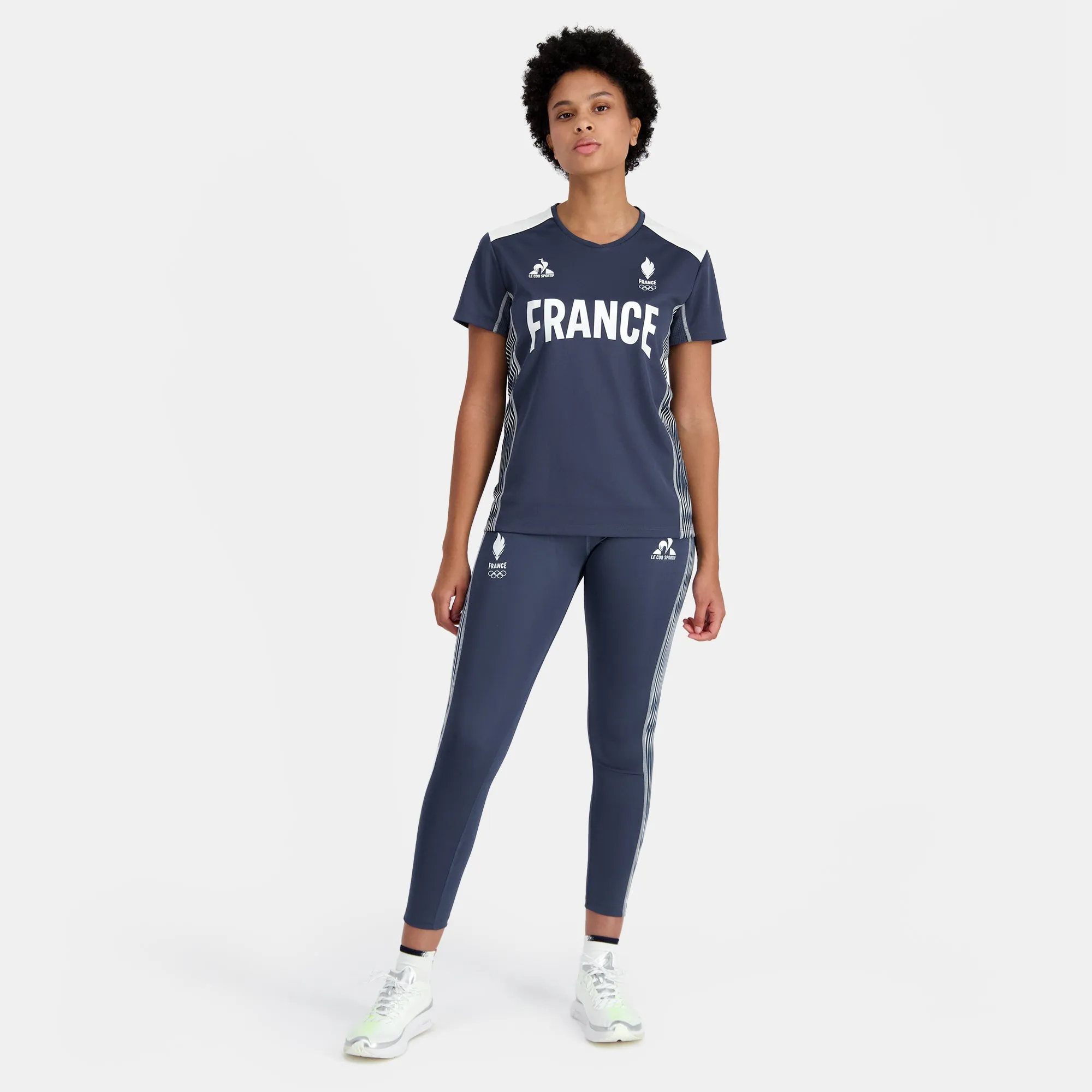 2410098-O TRAINING Tee SS N°2 W insignia blue | T-shirt Équipe de France Femme