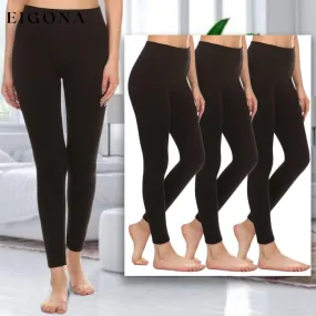 4-Pack: Women's Premium Fleece-Lined Leggings