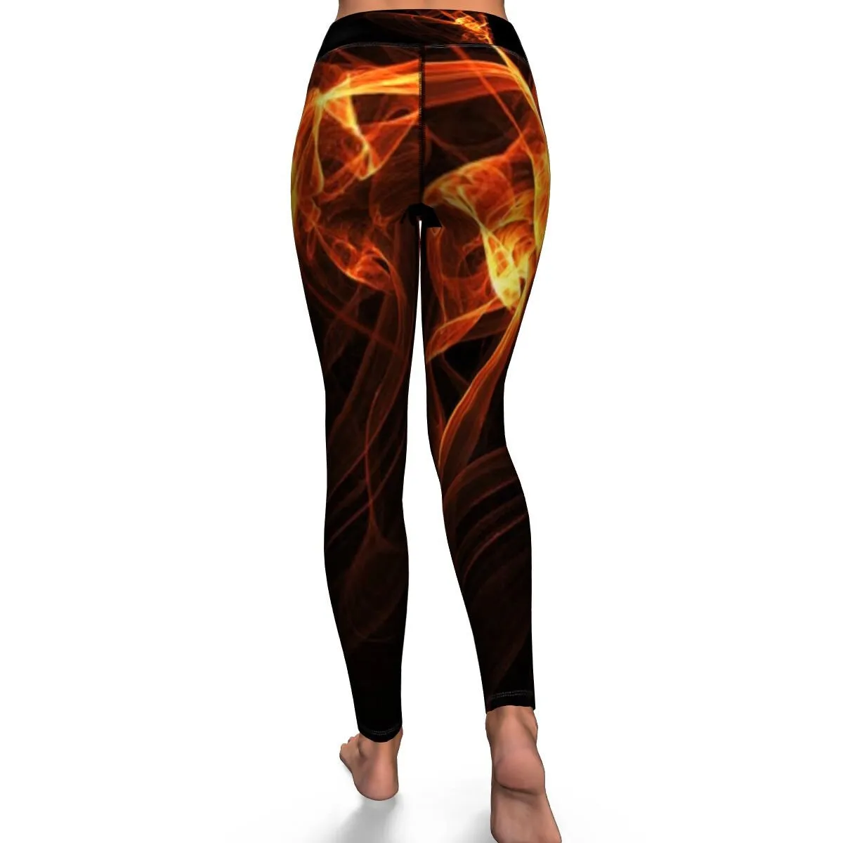 Abstract Flame Art Leggings, Pants on Fire, Women&#39;s Stretch,casual/gym/yoga/lounge, comfortable,chillout wear,Christmas/Thanksgiving Gifts