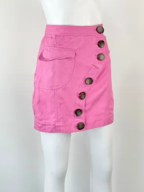 Acler 'Tana' Pink Denim Mini Skirt - AU6