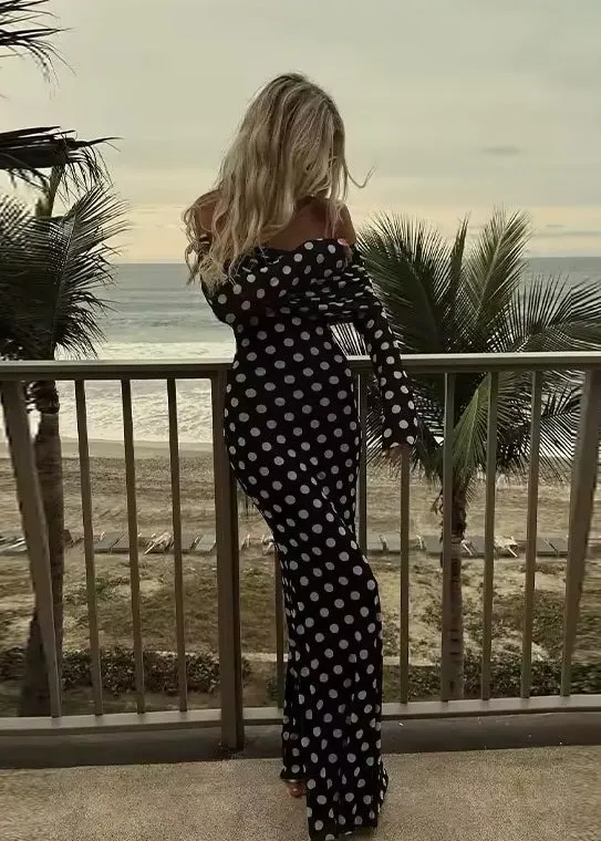 Alevtina Polka Dot Maxi Dress