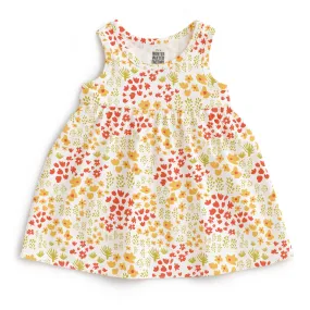 Alna Baby Dress - Meadow Yellow, Orange & Green