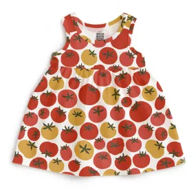 Alna Baby Dress - Tomatoes Red & Yellow