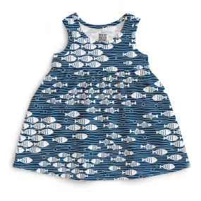 Alna Baby Dress - Under the Sea Navy