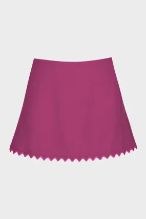 Amaya A-Line Skirt in Raspberry 432-C10