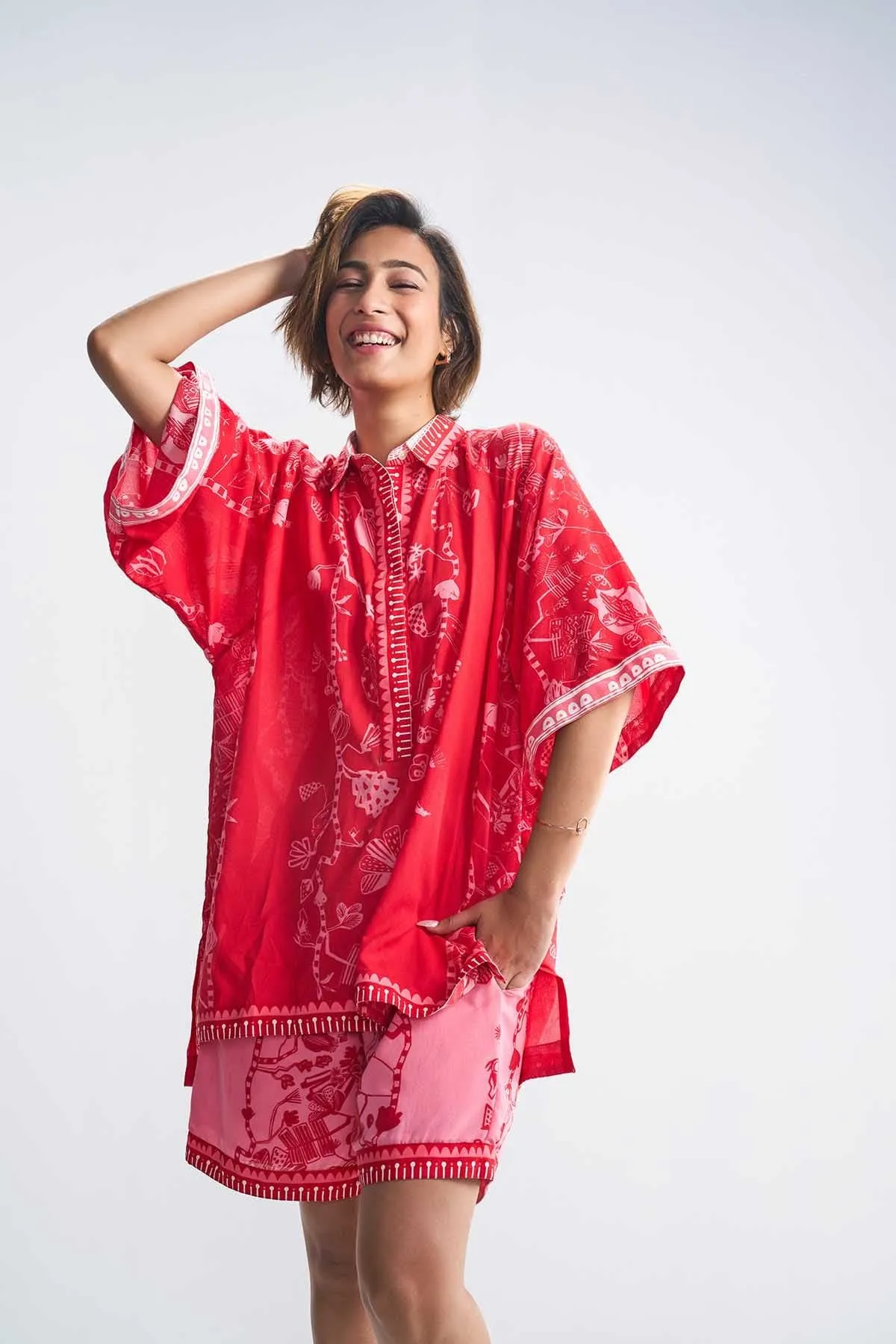 Arakta Tunic Top (Relentless Red)