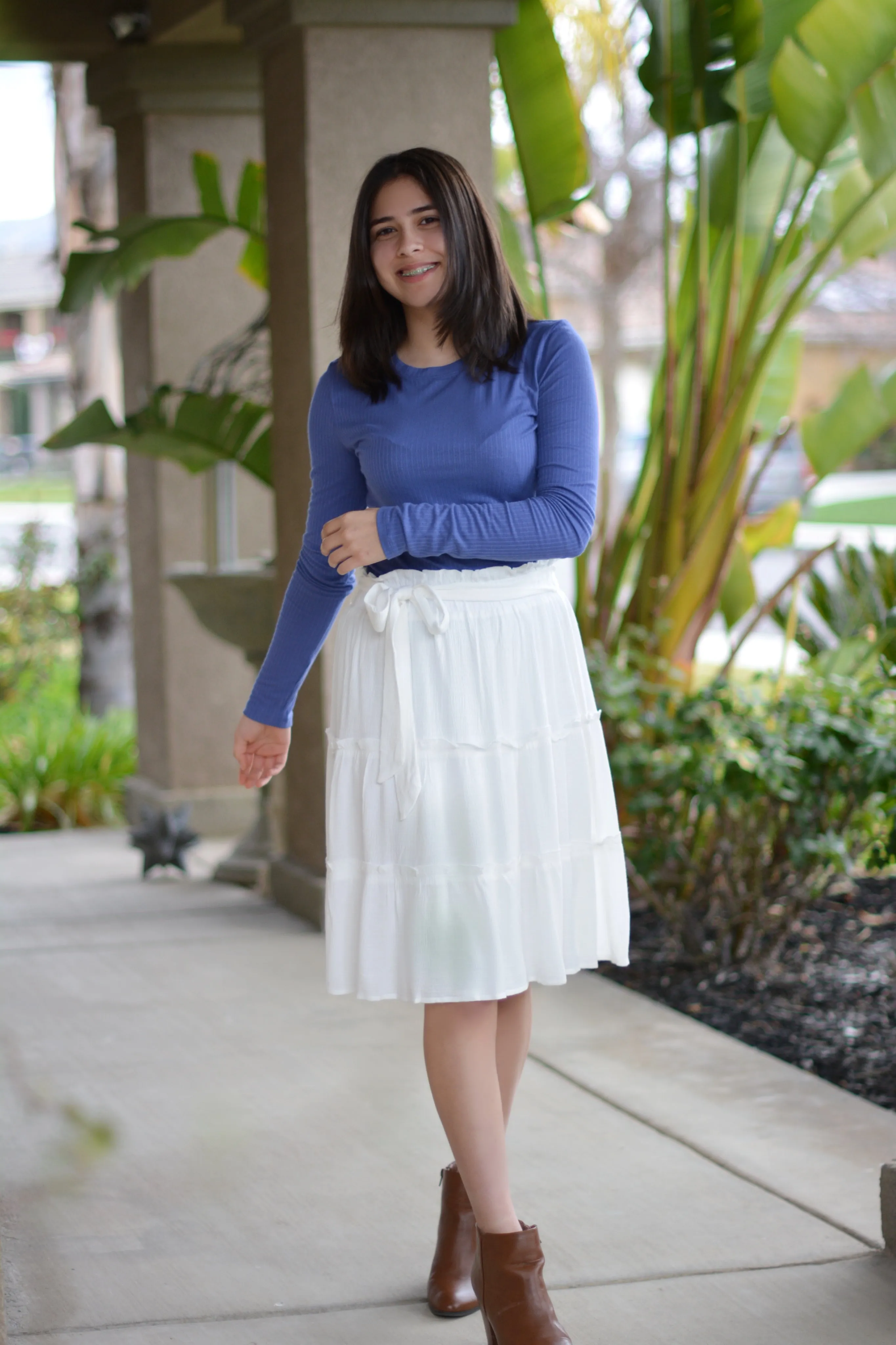 Arlene White Skirt