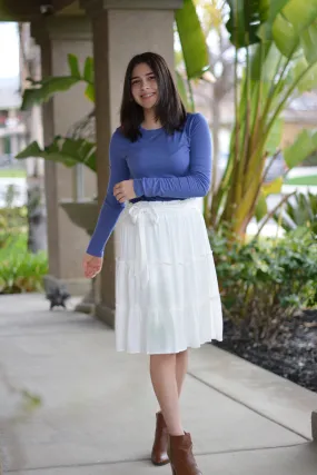 Arlene White Skirt