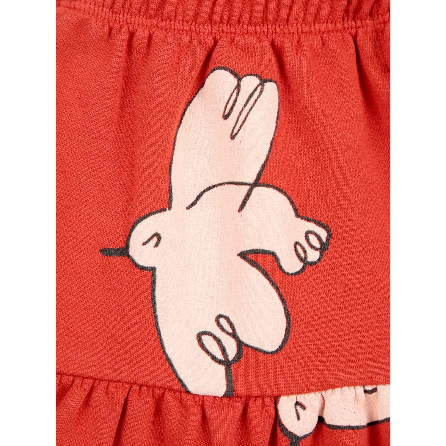 Bobo Choses Red Freedom Bird All Over Skirt