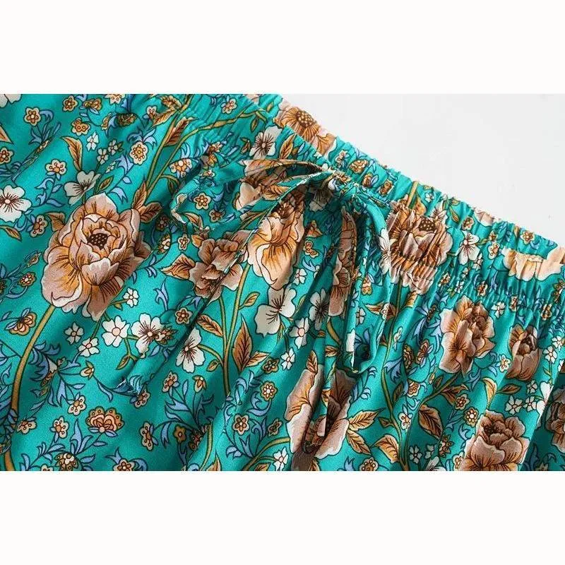 Bohemian Skirt - Paisley Floral Print