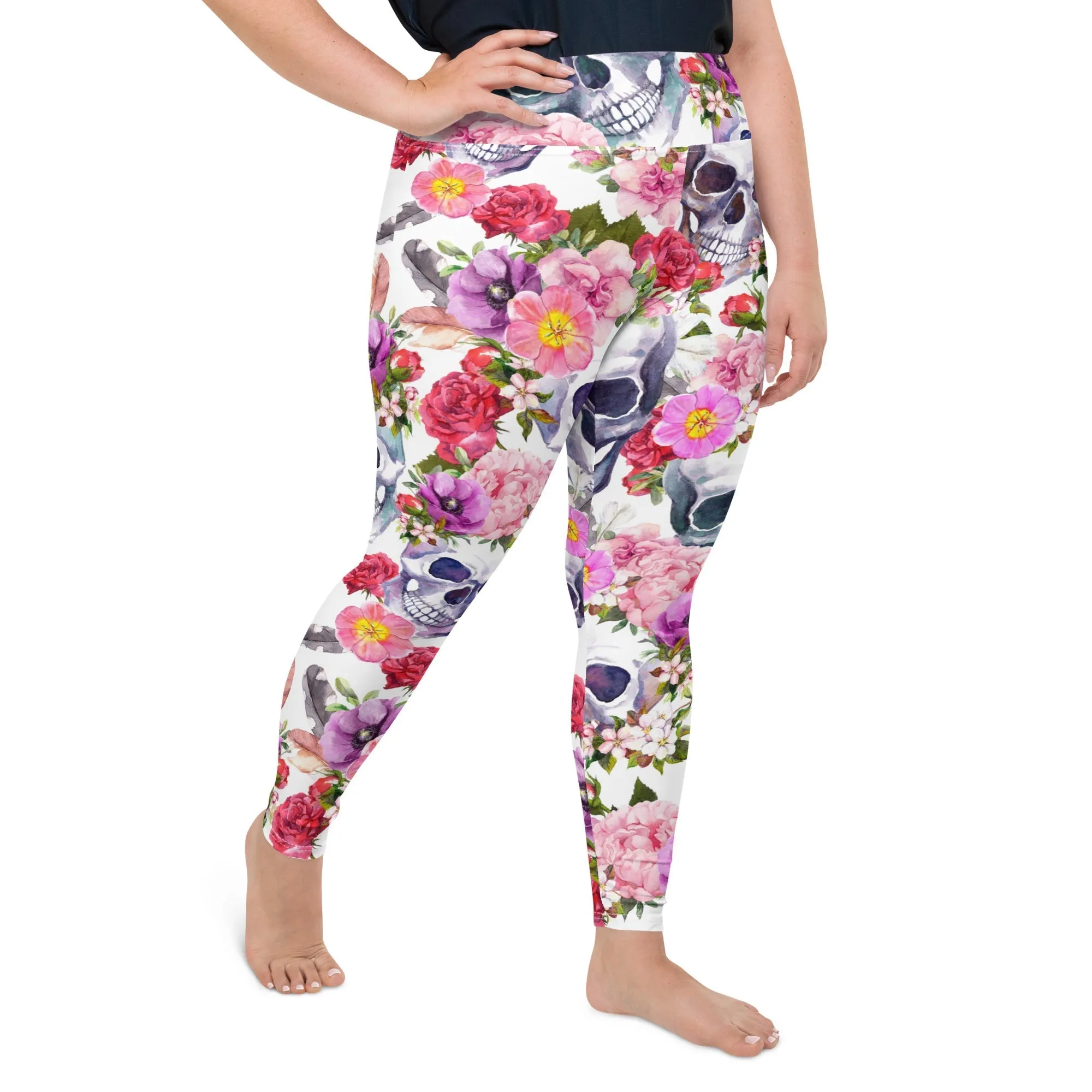 Boho Skull Plus Size Leggings