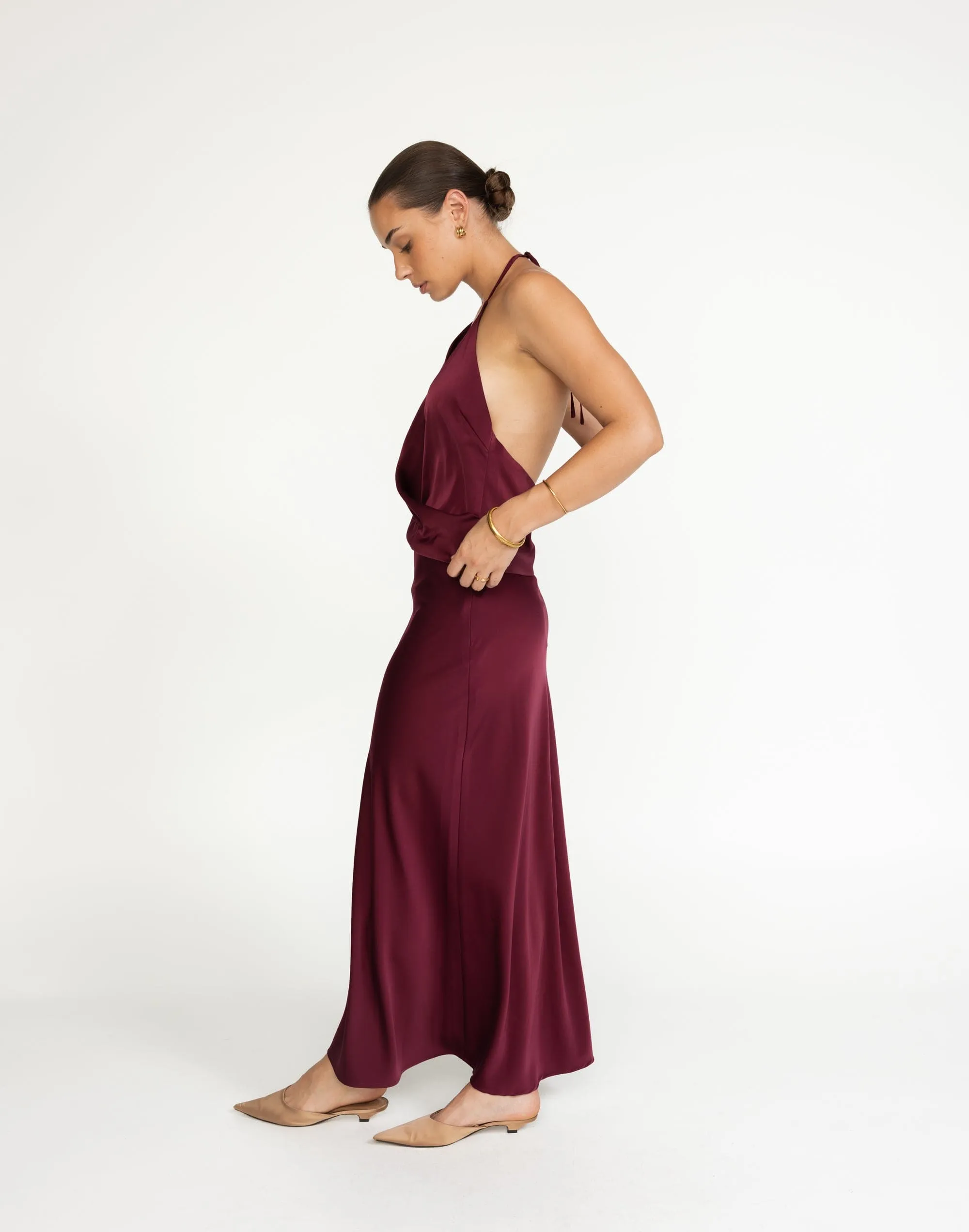 Cabaret Maxi Skirt (Plum)