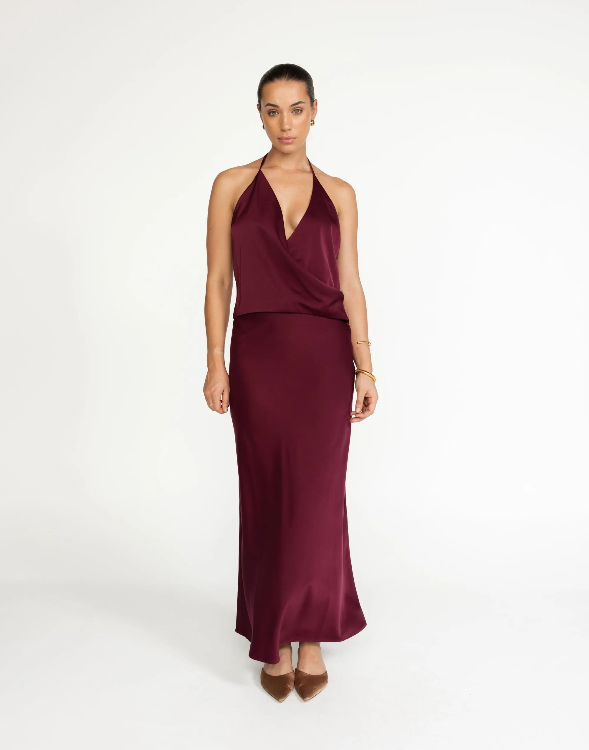 Cabaret Maxi Skirt (Plum)