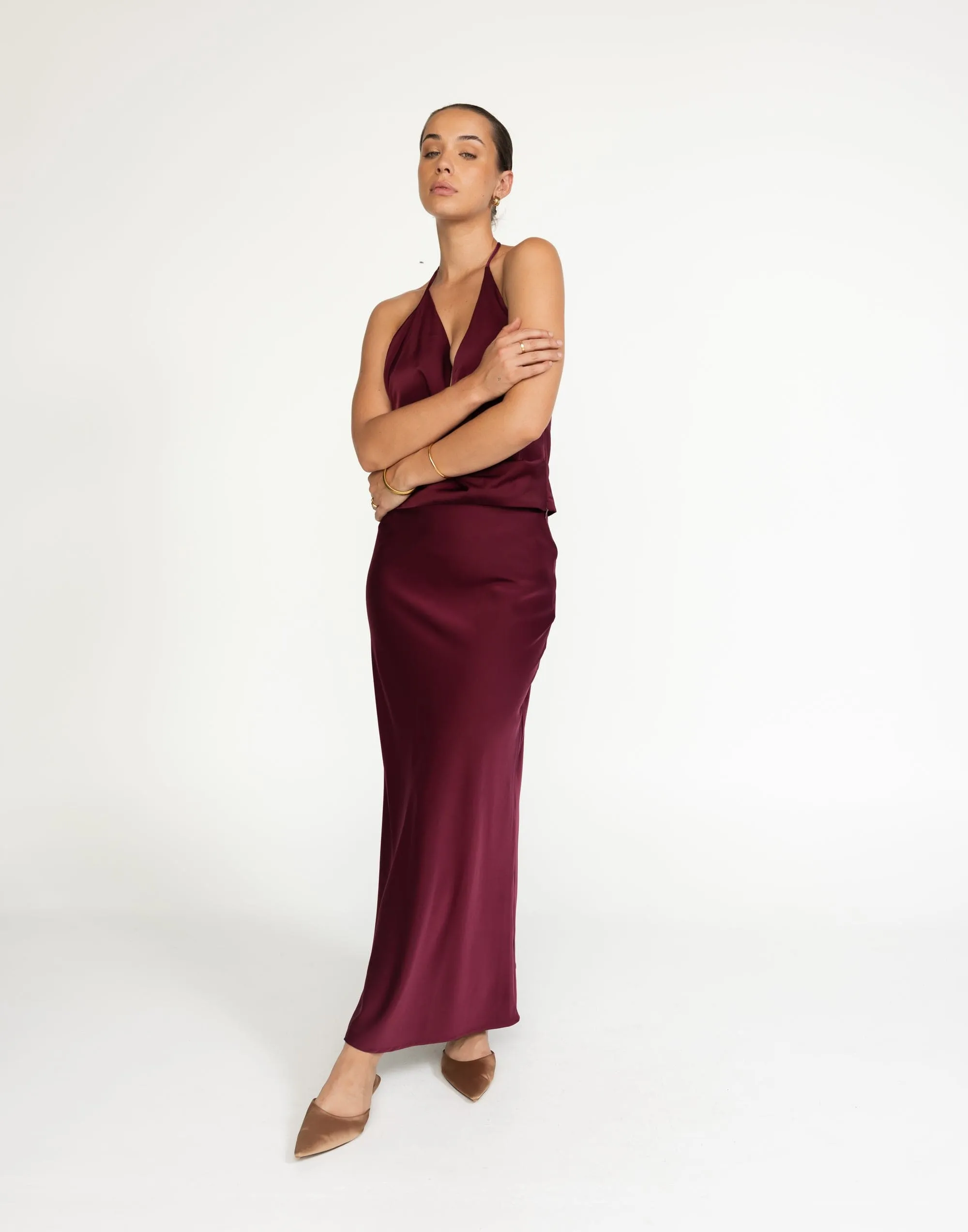 Cabaret Maxi Skirt (Plum)