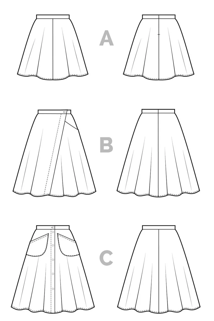 Closet Core Patterns - Fiore Skirt