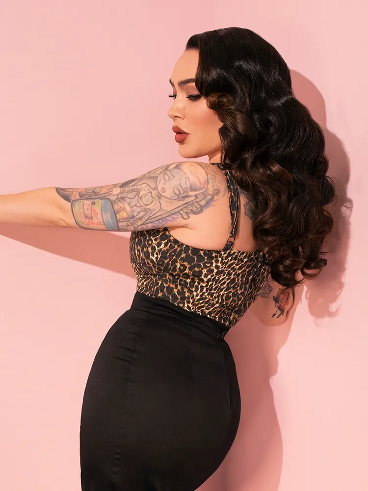 COMING BACK SOON - Maneater Top in Wild Leopard Print - Vixen by Micheline Pitt