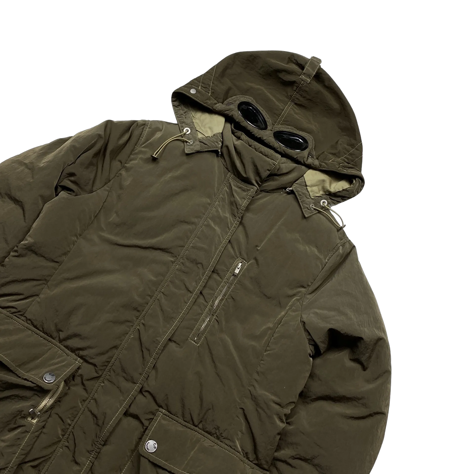 CP Company 2000s Down Filled Goggle Jacket - Small