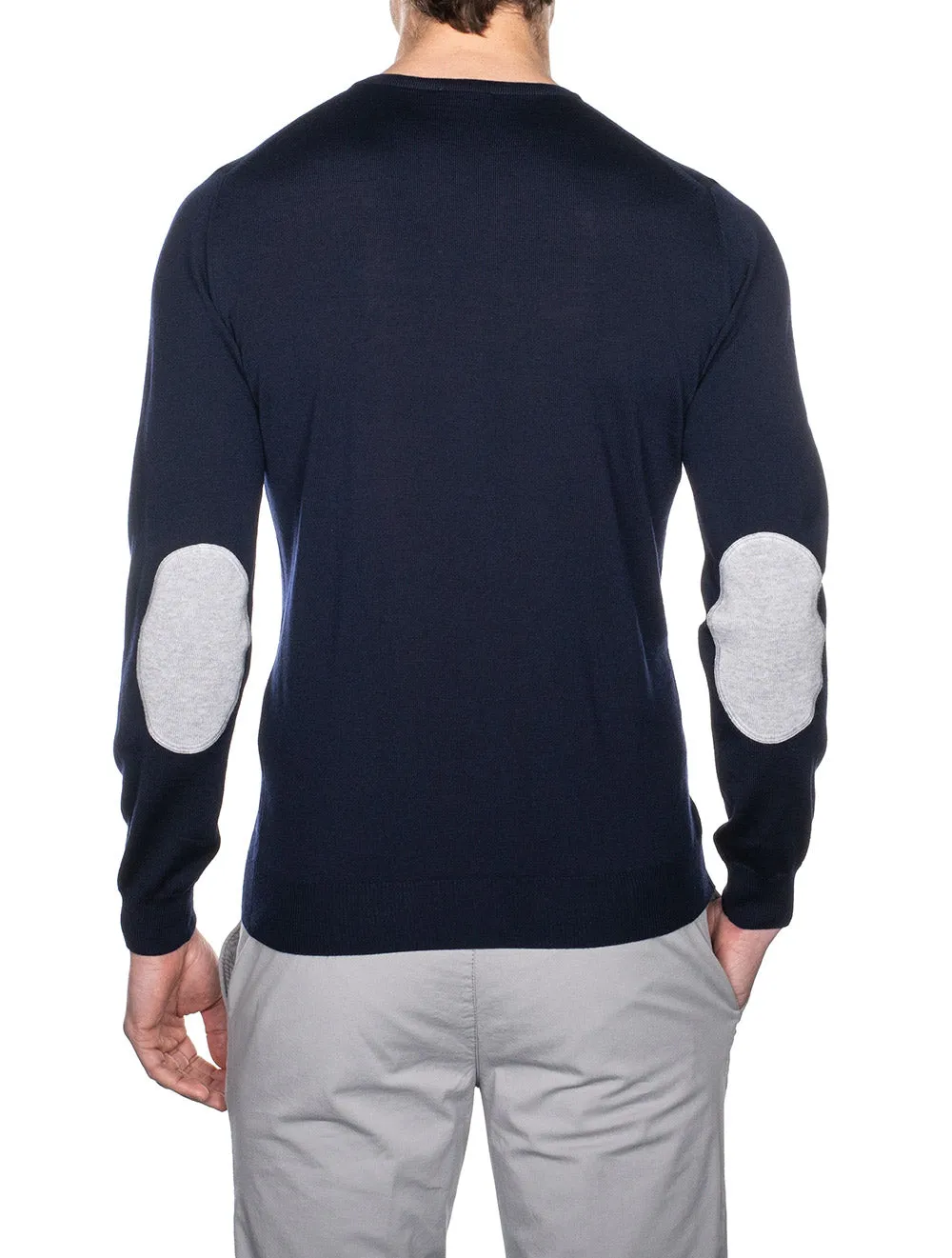 Crewneck with patches Navy