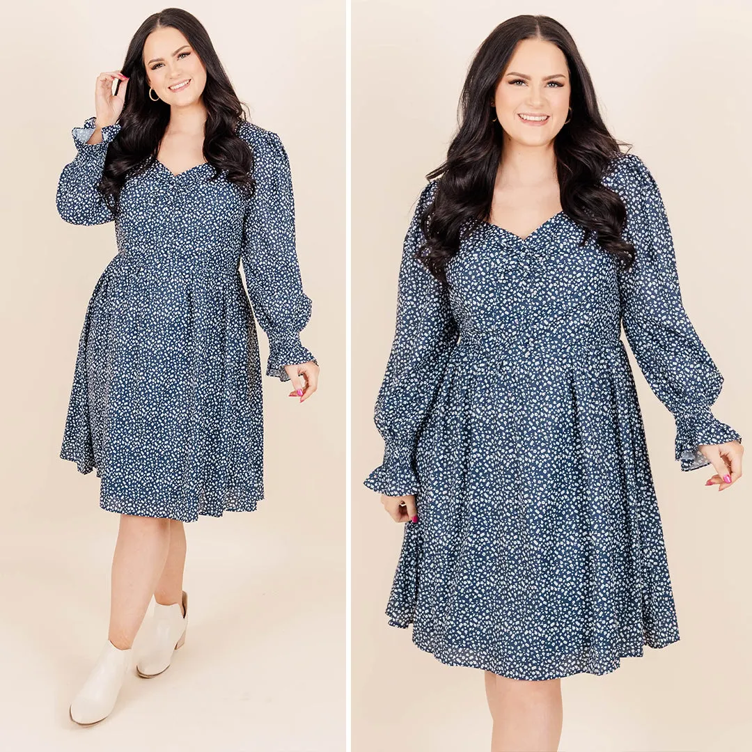 Dancing With Our Hands Tied Dress, Navy