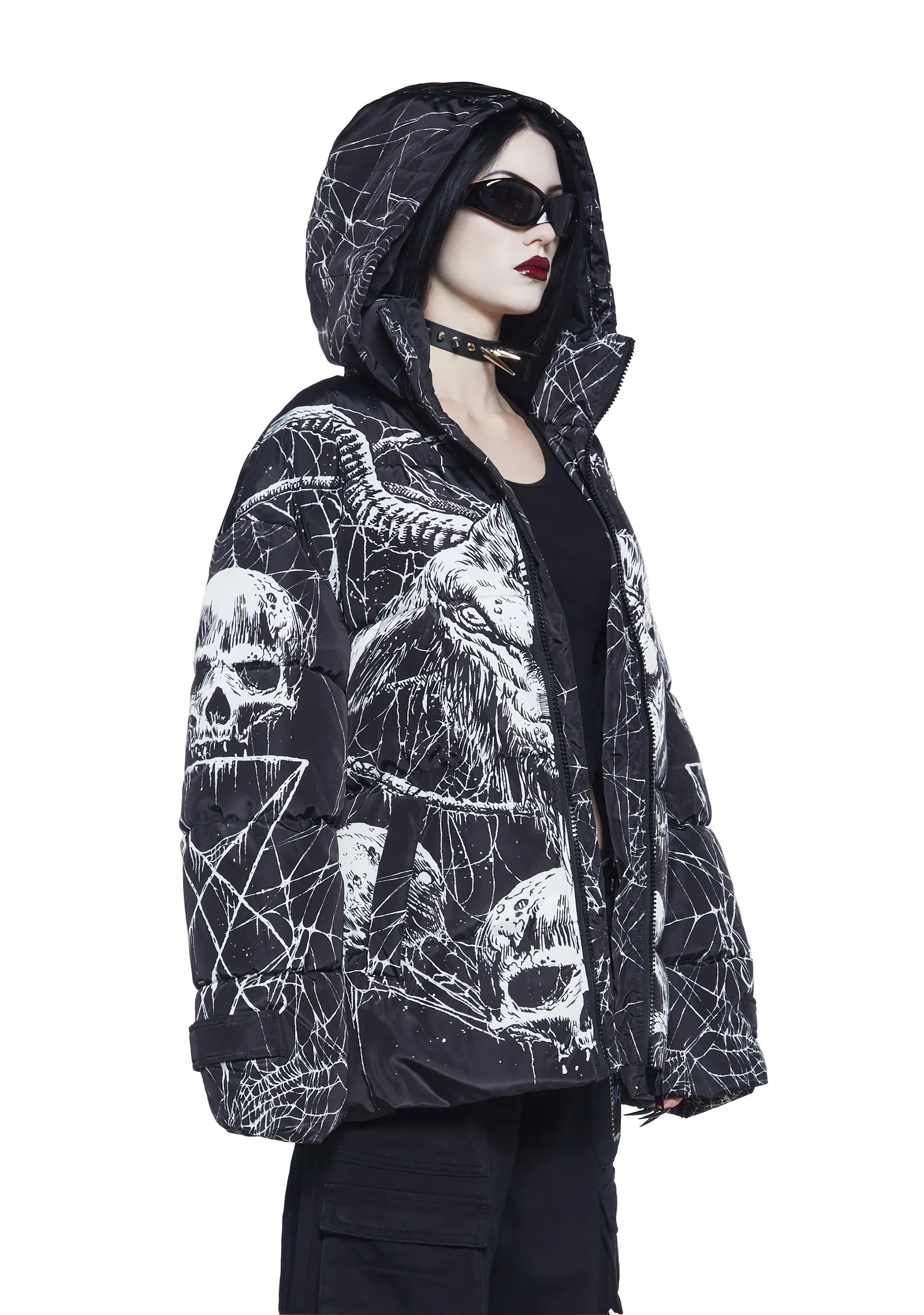 Devilish Descent Puffer Jacket