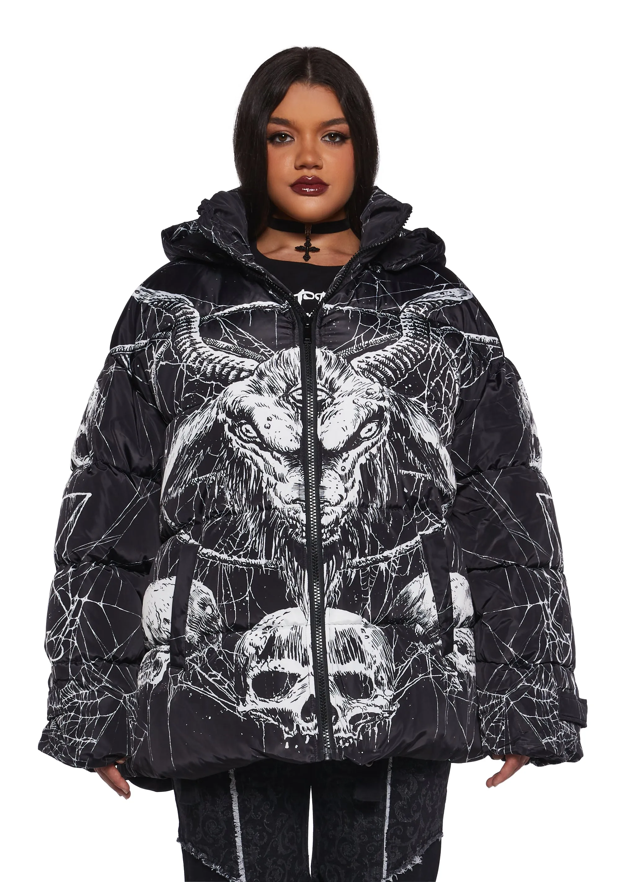 Devilish Descent Puffer Jacket