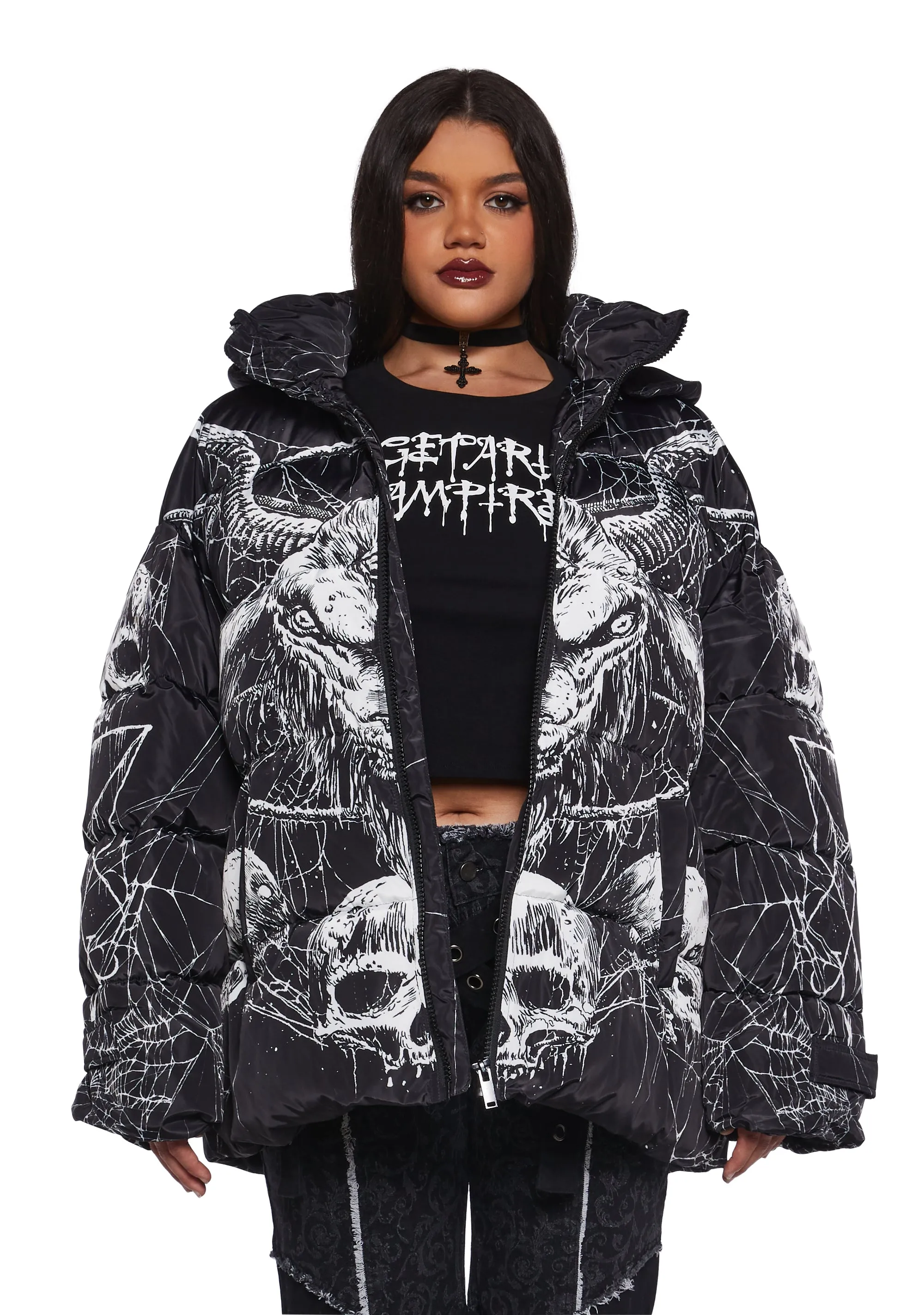 Devilish Descent Puffer Jacket