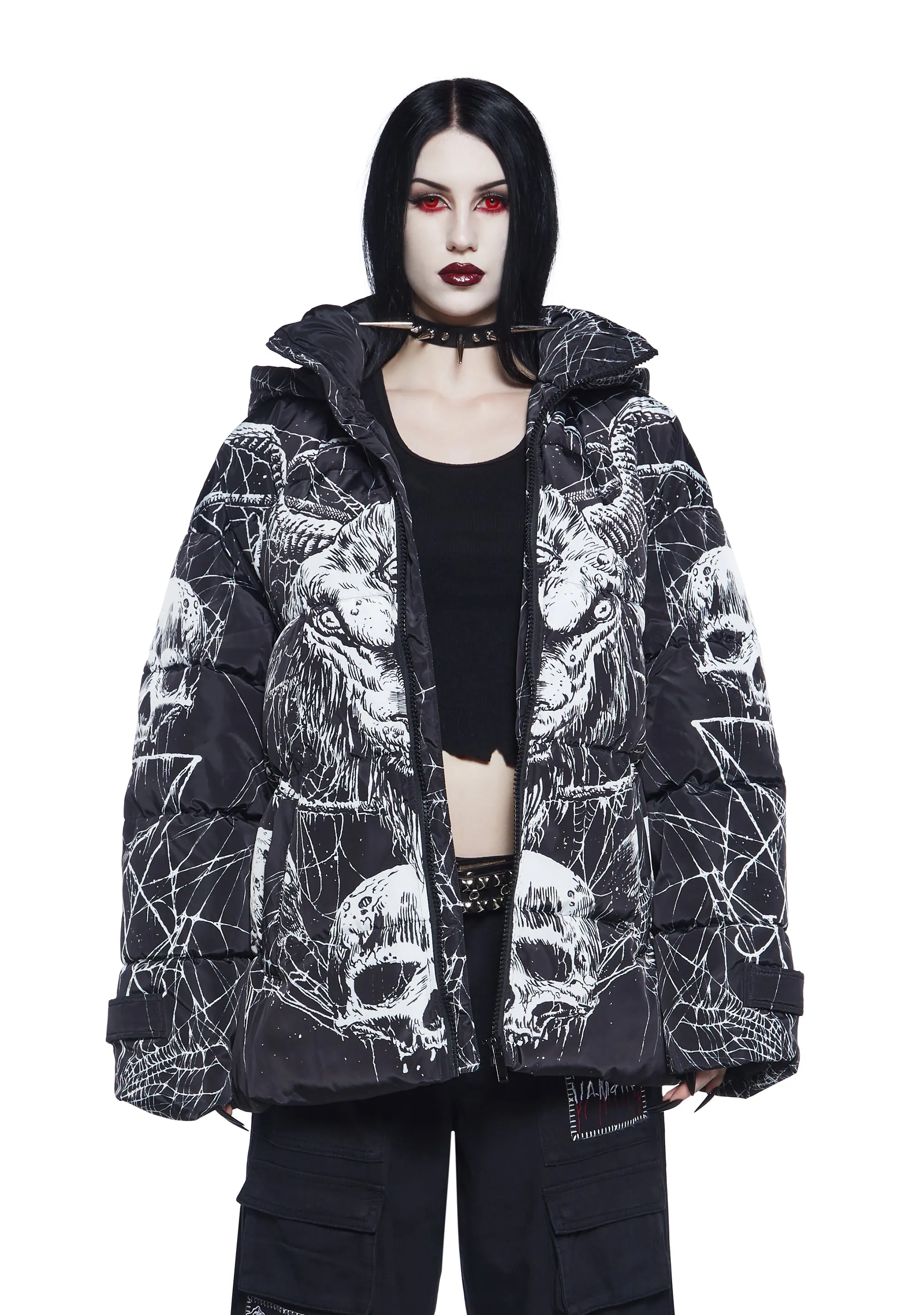 Devilish Descent Puffer Jacket