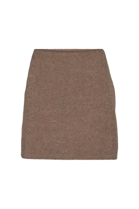 Dina Short Skirt - Chocolate torte / 649 pumic st