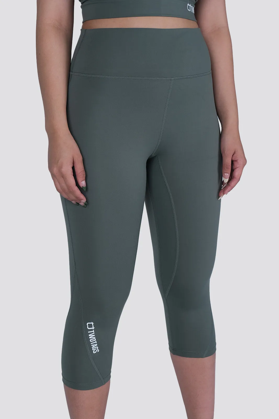 Dynamic 7/8 Highwaisted Leggings - Moss