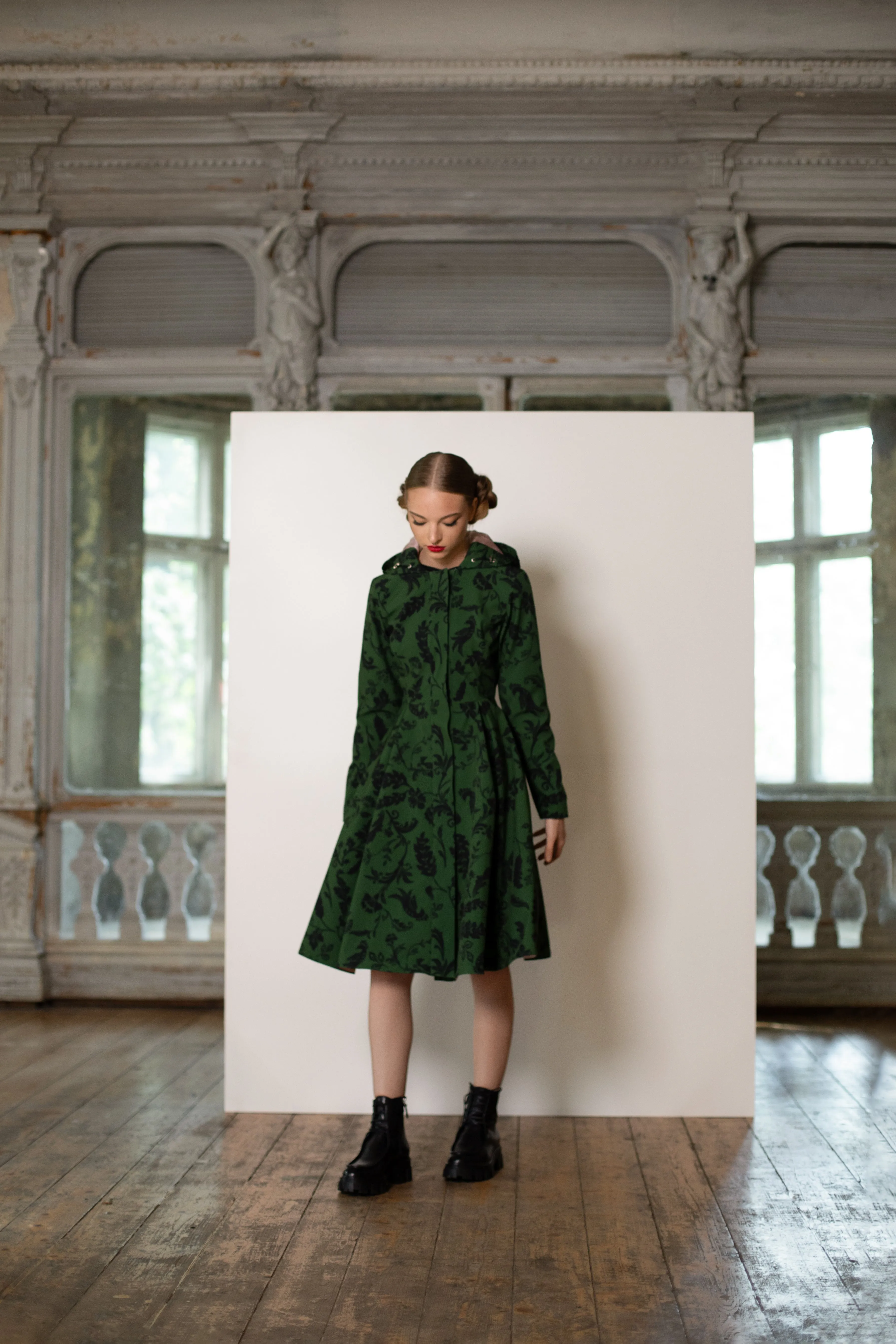 'Forest Flower' coat in size M (with imperfection)