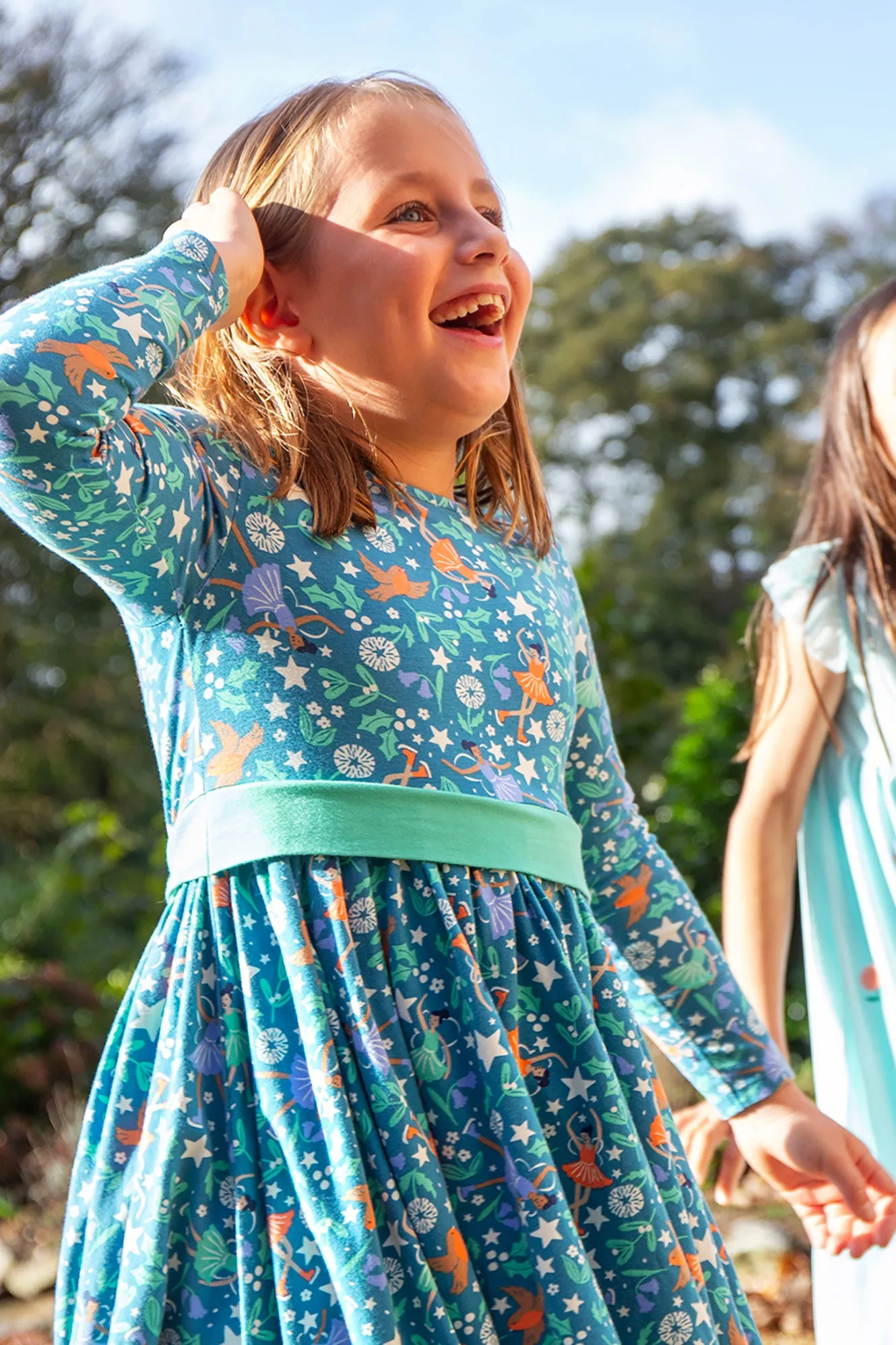 Frugi Party Skater Dress Enchanted Forest