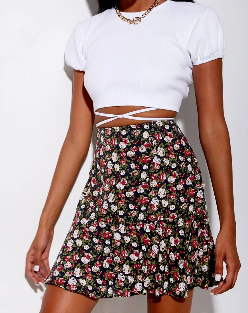 Gaelle Mini Skirt in Courtney Floral