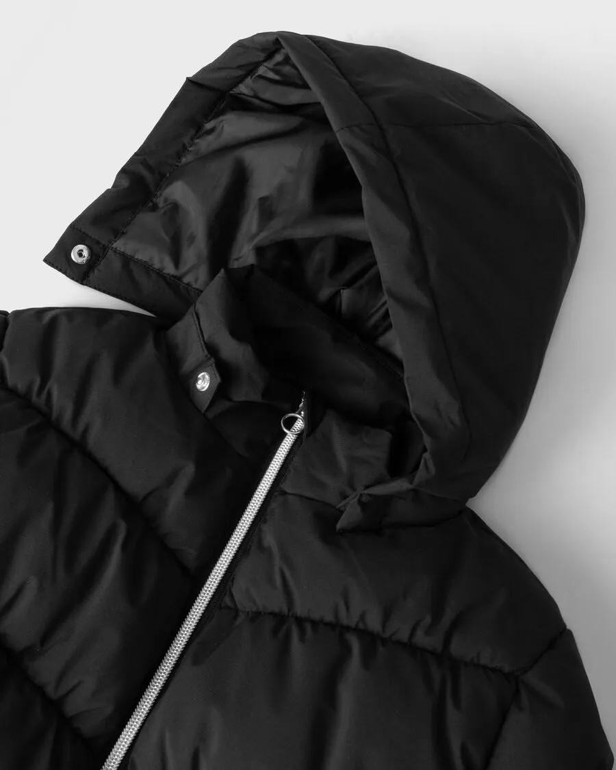 Girls Milan Puffer Jacket in Black