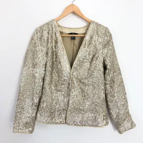 H&M Gold Sequin Blazer- Size 8