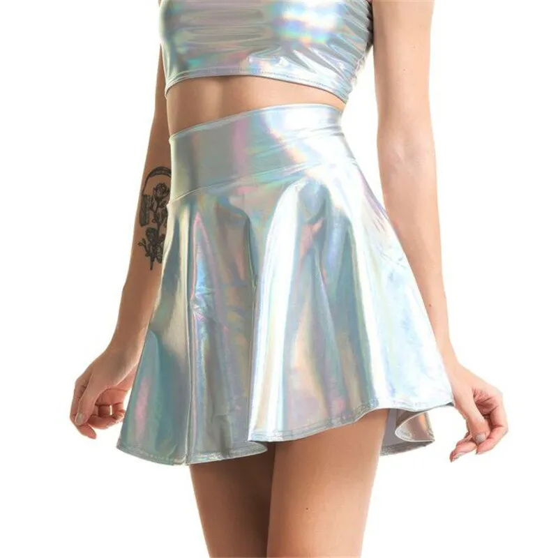 Holographic Silver Two Piece Set