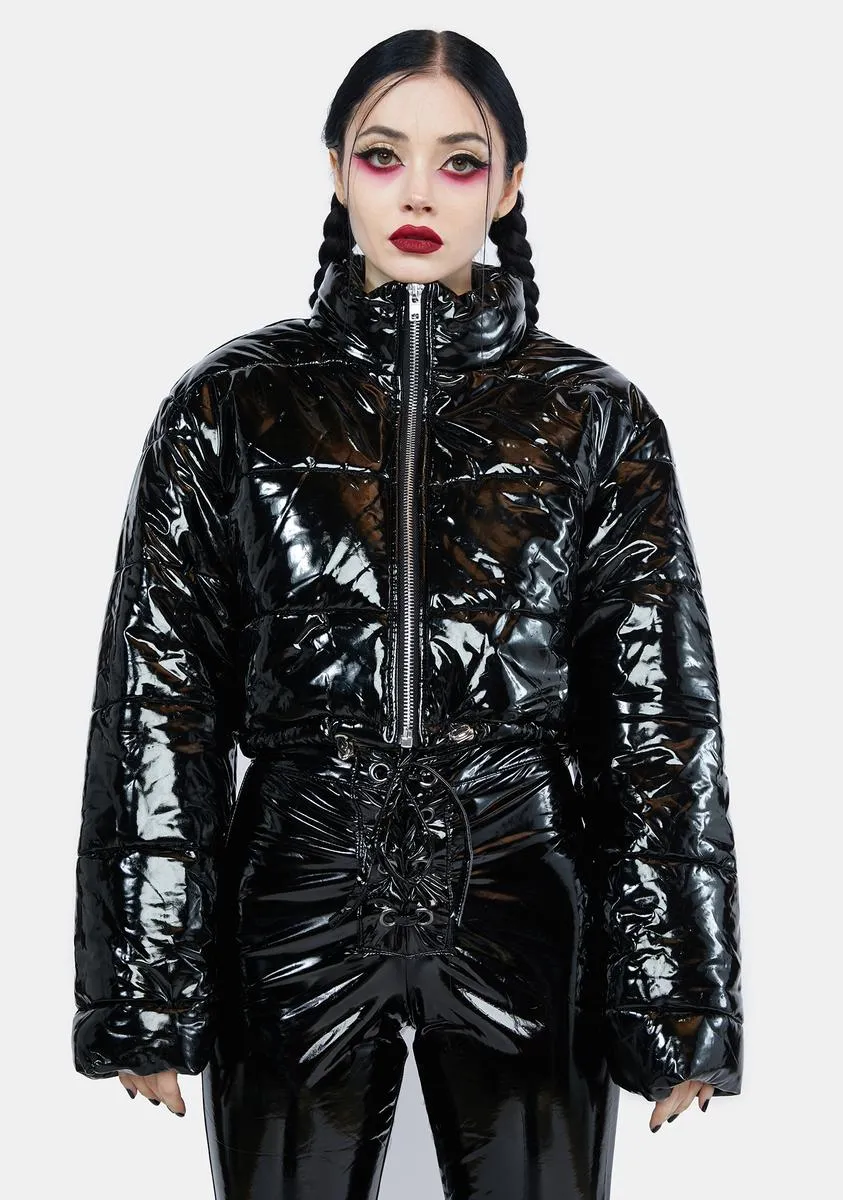 In The City Vinyl Puffer Jacket