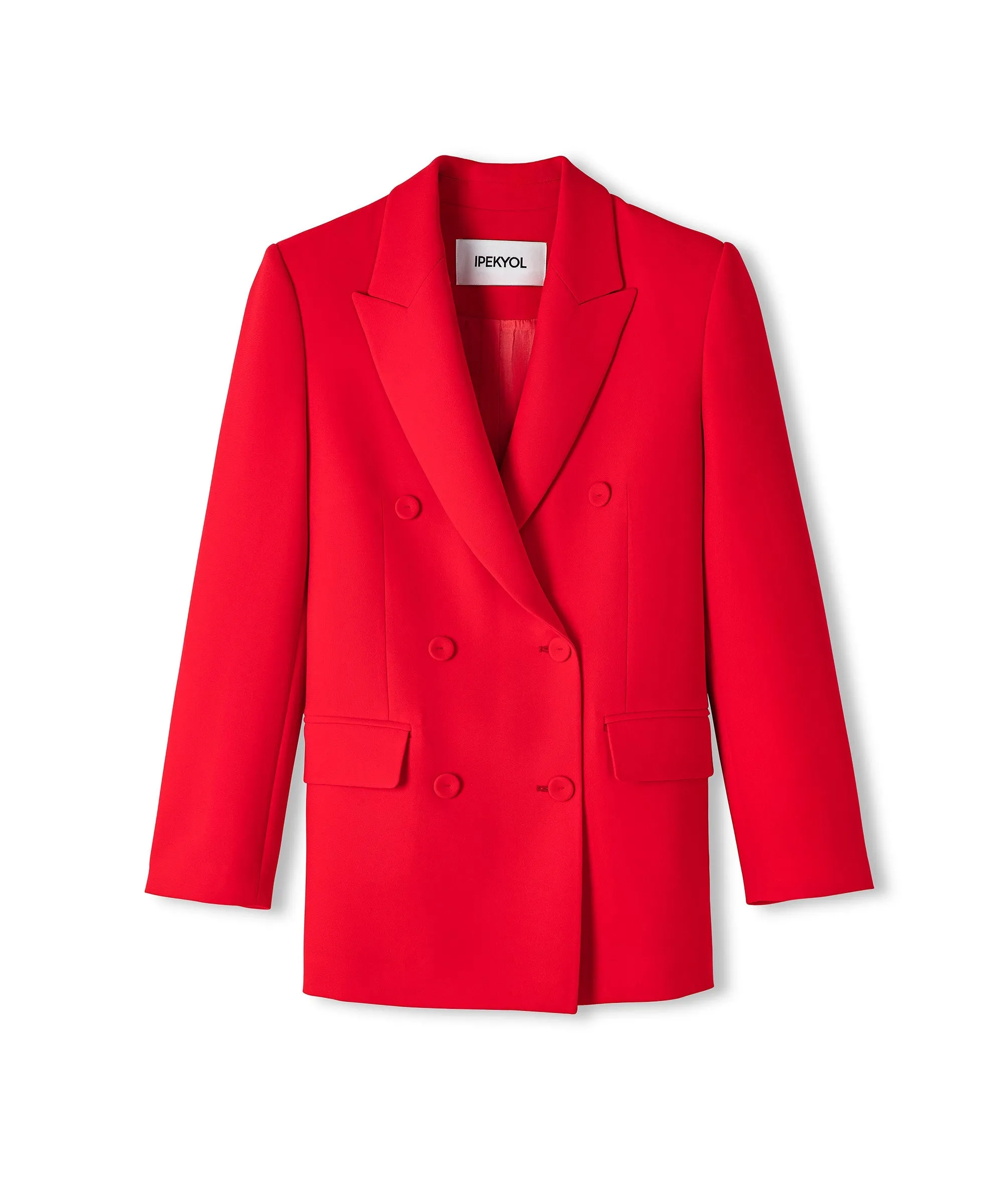 Ipekyol Double-Breasted Blazer With Button Accessories Red