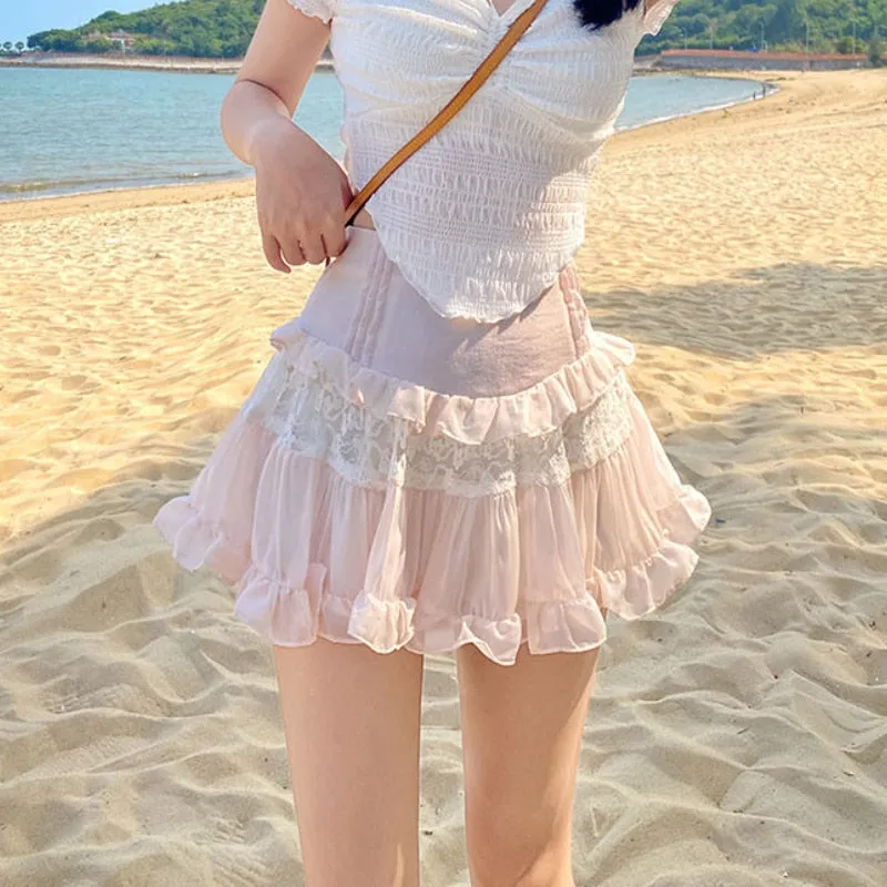 Kawaii Cute Ruffle Skirt