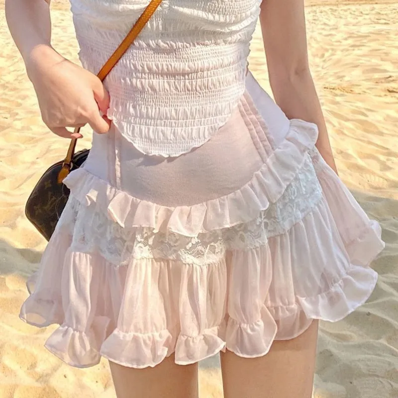 Kawaii Cute Ruffle Skirt