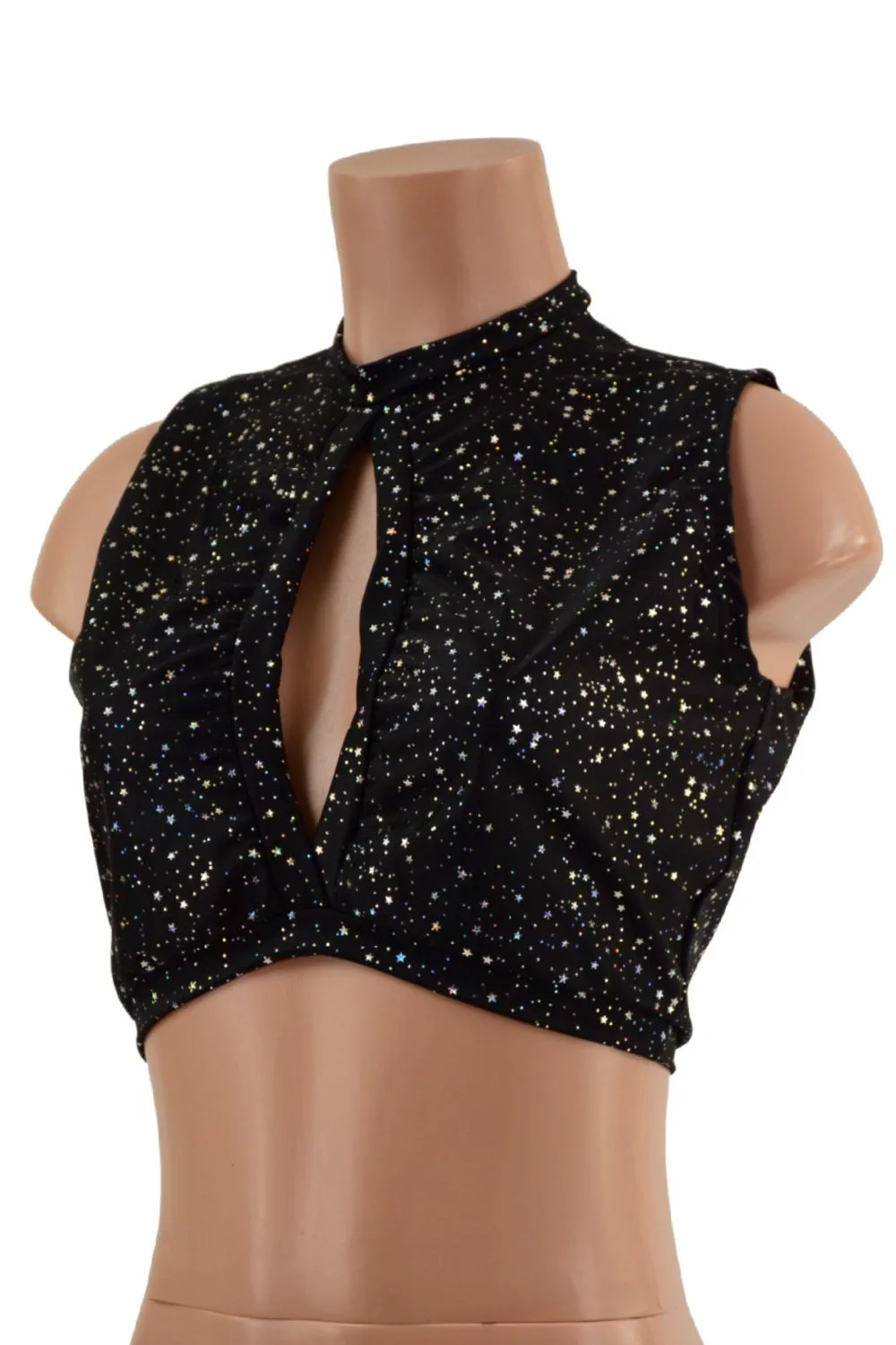 Keyhole Top in Star Noir