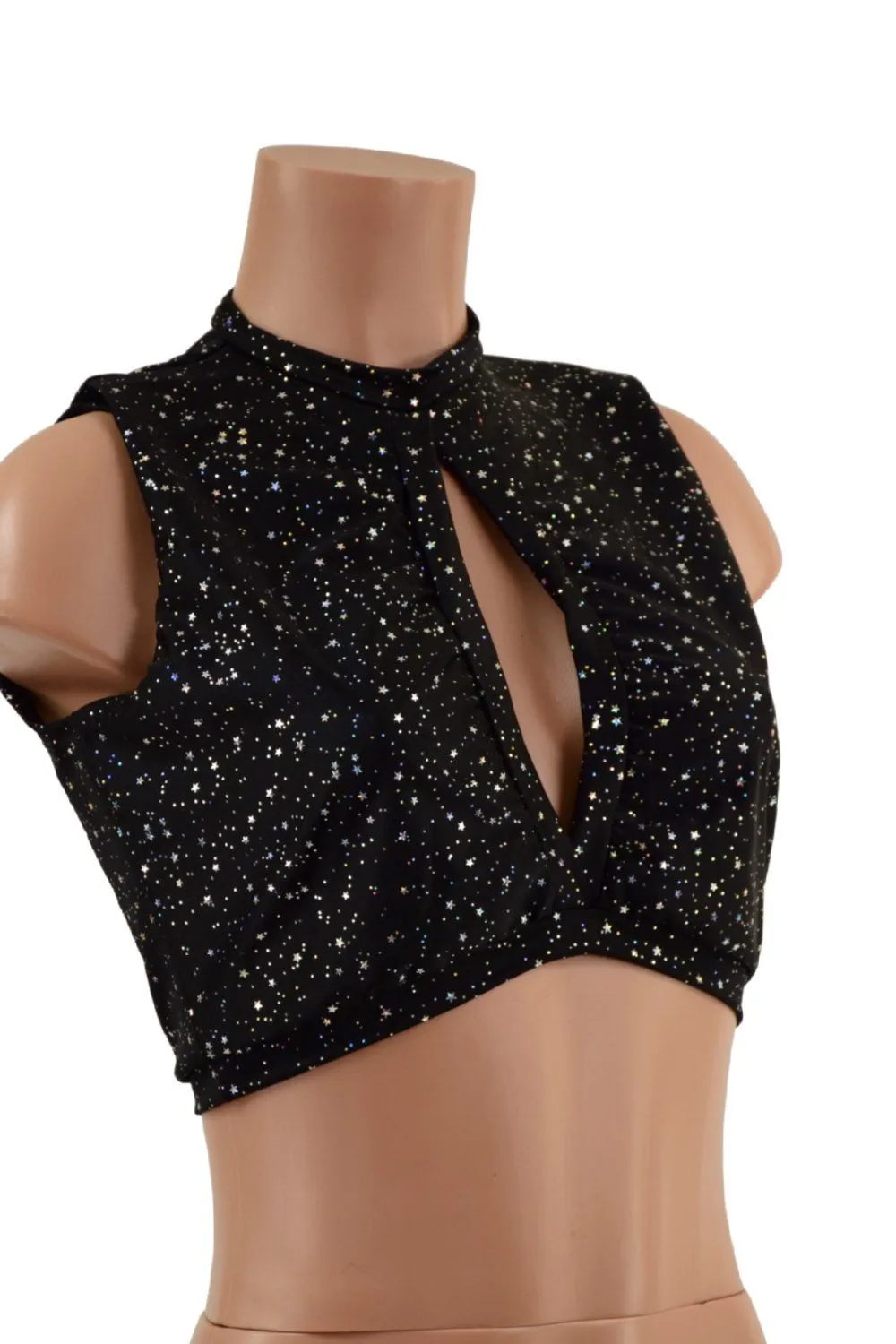 Keyhole Top in Star Noir