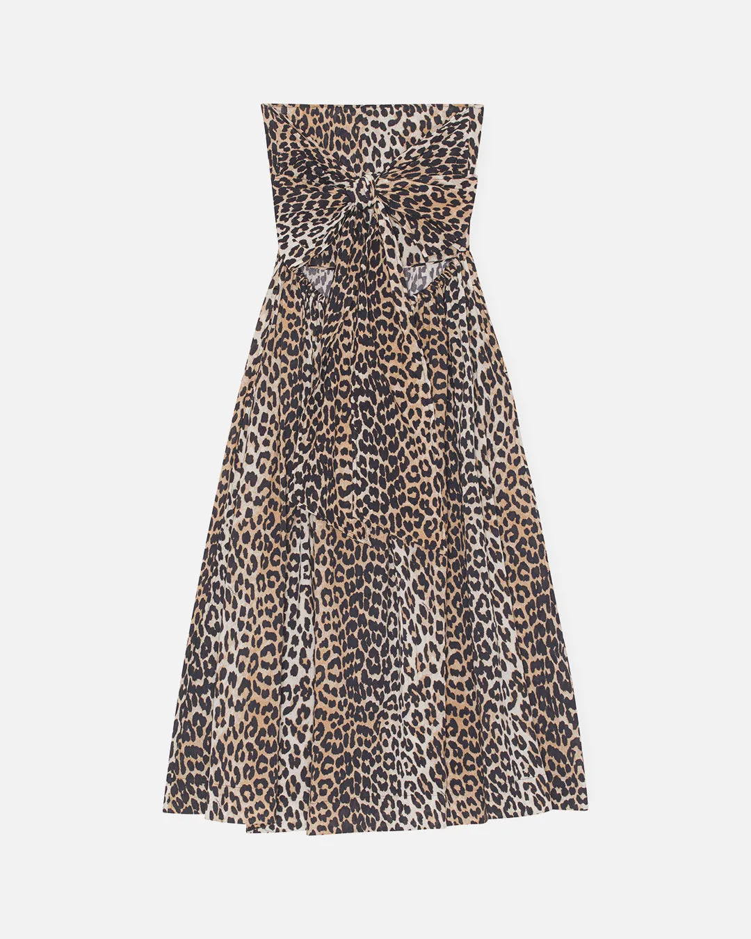 Light Cotton Tieband Multifunctional Dress - Leopard