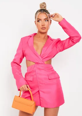 Lucinda Pink Cut Out Blazer Dress